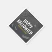 Serviette En Papier Chalkboard Créatures conviviales Joyeux Halloween (Coin)