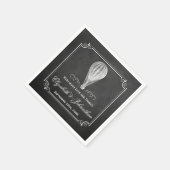 Serviette En Papier Chalkboard Hot Air Balloon Collection Mariage (Coin)