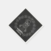 Serviette En Papier Chalkboard Leprechaun, St Patrick's Day Party (Coin)