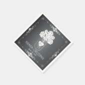 Serviette En Papier Chalkboard Mason Jar Mariage personnalisé Napkin (Coin)