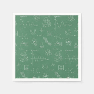 Serviette En Papier Chalkboard Science Motif Anniversaire Fournitures