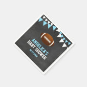 Serviette En Papier Chalkboard Sports FOOTBALL Thème Baby shower (Coin)