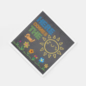 Serviette En Papier Chalkboard Voici Le Baby shower Fils (Coin)