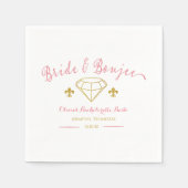 Serviette En Papier Chambre Boujee Diamond Bachelorette (Devant)
