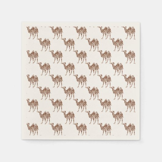 Serviette En Papier chameau beige (Devant)