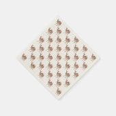 Serviette En Papier chameau beige (Coin)