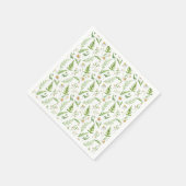 Serviette En Papier Chamomile Fleur Botanique Rustique Motif (Coin)