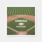 Serviette En Papier Champ de baseball personnalisé (Devant)