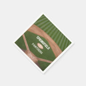 Serviette En Papier Champ de baseball personnalisé (Coin)