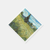 Serviette En Papier Champ de blé vert Vincent van Gogh (Coin)