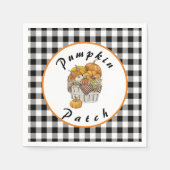 Serviette En Papier Champ de citrouilles (Devant)