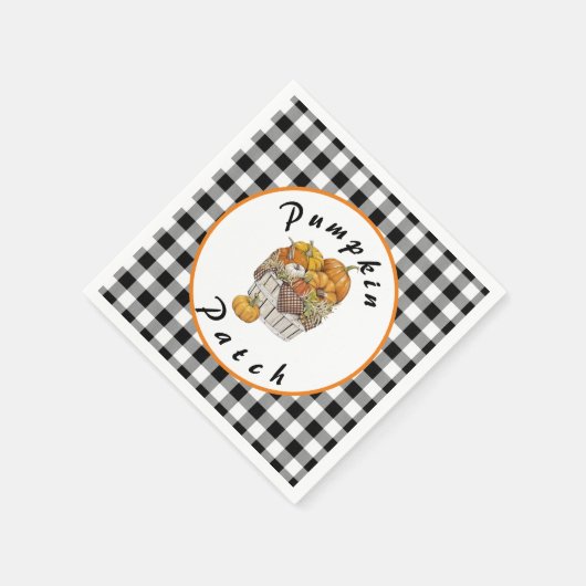 Serviette En Papier Champ de citrouilles (Coin)