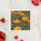 Serviette En Papier Champ de coquelicots (En situation)
