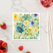 Serviette En Papier Champ de fleurs (En situation)