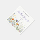 Serviette En Papier Champ de Fleurs des Champs Mariage (Coin)