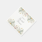 Serviette En Papier Champ de Fleurs Sauvages d'Été pour une Fête de Fi (Coin)