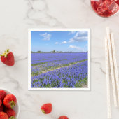 Serviette En Papier Champ de Hyacinthes (En situation)