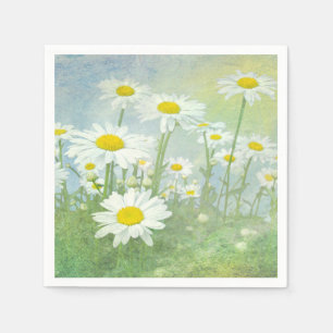 Serviette En Papier Champ de marguerite d'été