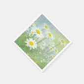 Serviette En Papier Champ de marguerite d'été (Coin)