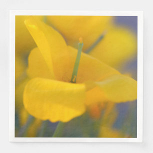 Serviette En Papier Champ de pavots en fleurs