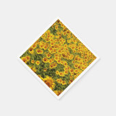Serviette En Papier Champ de tournesols (Coin)