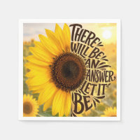Champ de Tournesols avec Citation Inspirante