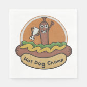 Serviette En Papier Champ Hot Dog (Devant)
