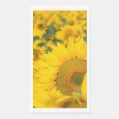 Serviette En Papier Champ jaune de tournesols photo (Devant)