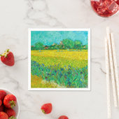 Serviette En Papier Champ Van Gogh avec Irises près d'Arles (En situation)