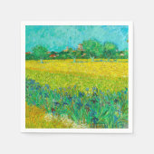 Serviette En Papier Champ Van Gogh avec Irises près d'Arles (Devant)