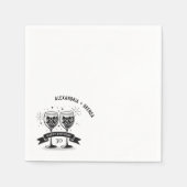 Serviette En Papier Champagne Anniversaire (Devant)