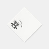 Serviette En Papier Champagne Anniversaire (Coin)