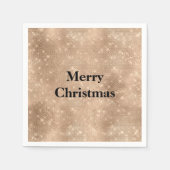 Serviette En Papier Champagne Gold Glam Sparkle Glitz (Devant)