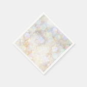 Serviette En Papier Champagne Rainbow Bokeh Parties scintillant Glam P (Coin)