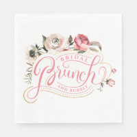 Champagne rose | Fête des mariées de brunch et bul
