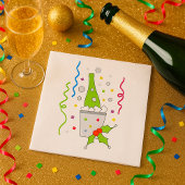 Serviette En Papier Champagne Sur La Glacée Chiller Naples