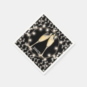 Serviette En Papier Champagne Toast String Lights Classic (Coin)