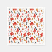 Serviette En Papier Champhroom Woodland Kathrin Legg Red Mushroom Part (Devant)
