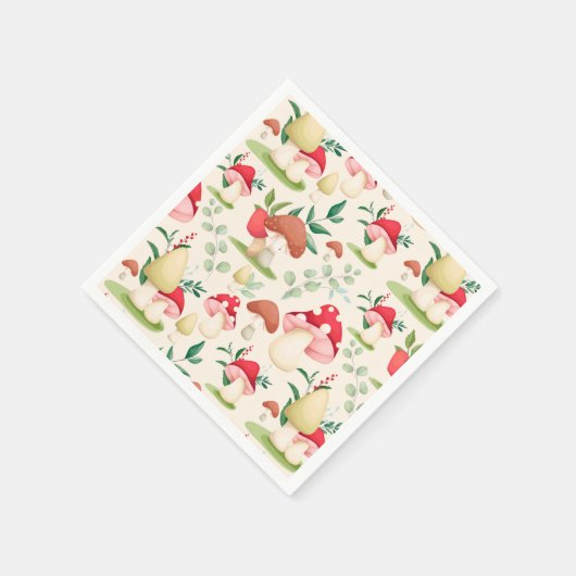 Serviette En Papier Champignon (Coin)