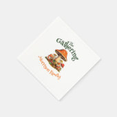 Serviette En Papier Champignons amusants Rétro Réunion familiale (Coin)