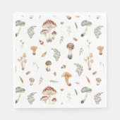 Serviette En Papier Champignons Anniversaire Napkin (Devant)