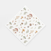 Serviette En Papier Champignons Anniversaire Napkin (Coin)
