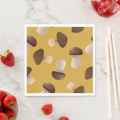 Serviette En Papier Champignons bruns (En situation)