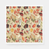 Serviette En Papier Champignons d'automne (Devant)