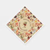 Serviette En Papier Champignons d'automne serviettes personnalisées en (Coin)