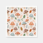 Serviette En Papier Champignons, Feuillage d'automne, Nature Patten (Devant)