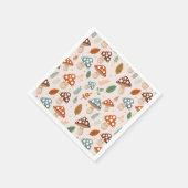 Serviette En Papier Champignons, Feuillage d'automne, Nature Patten (Coin)