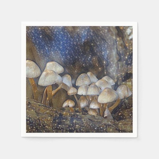 Serviette En Papier Champignons magiques (Devant)