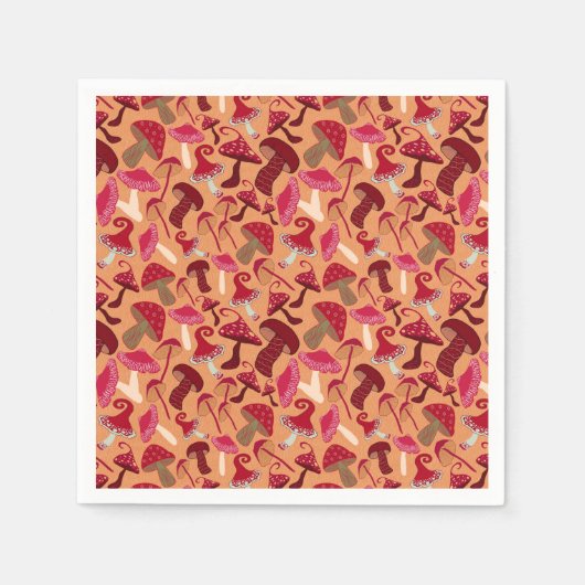 Serviette En Papier Champignons mignons (Devant)