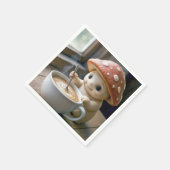 Serviette En Papier Champignons Munchkin Stirring Café du matin (Coin)